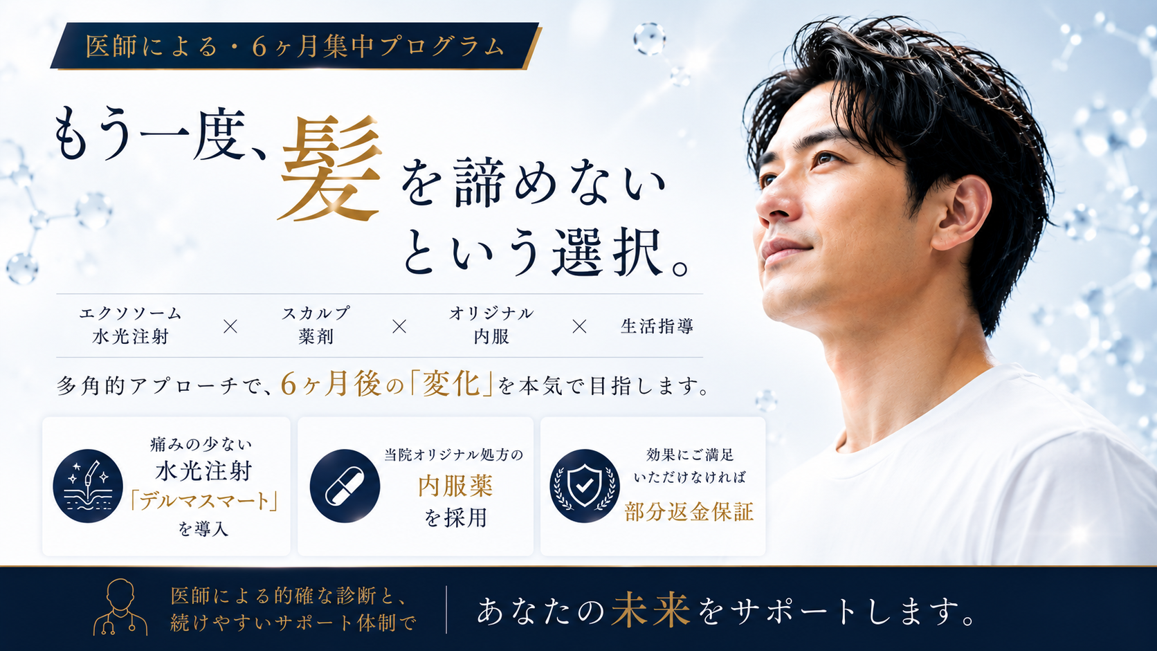 薄毛改善6か月集中プログラム｜佐世保皮ふ科スキンケアクリニック